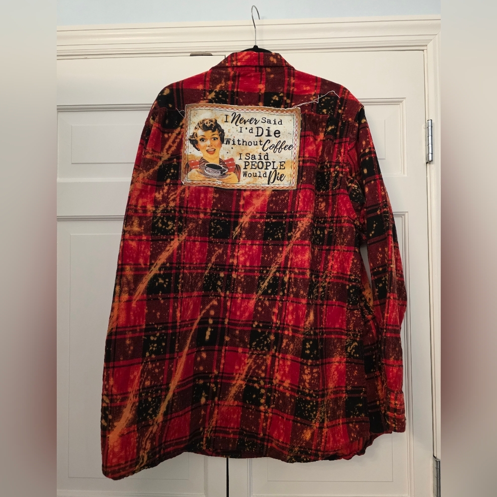 Retro Plaid Women's Button Down Shirt